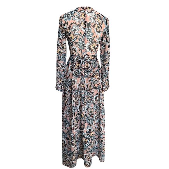 REVOLVE For Love and Lemons Gracie Floral Long Sleeve Maxi Dress Size Small - Picture 4 of 10